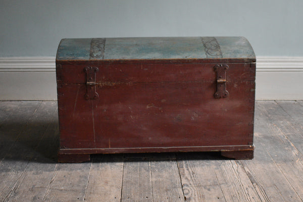 Danish Hand Painted Domed Top Trunk