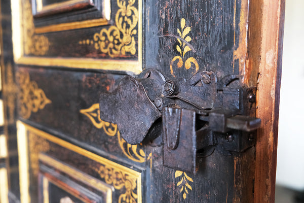 Dutch Oak Cabinet on Stand