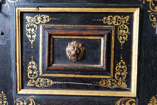 Dutch Oak Cabinet on Stand