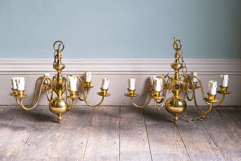 Pair of Dutch Chandeliers