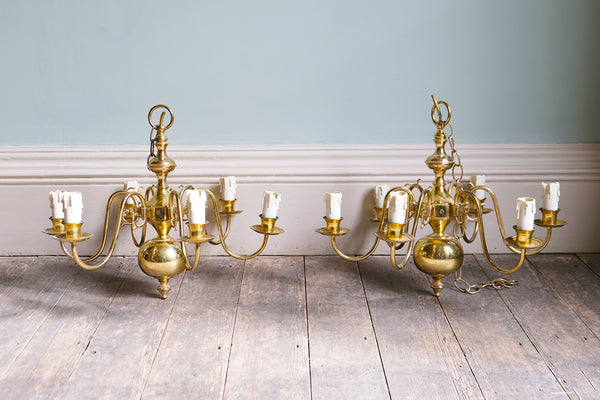 Pair of Dutch Chandeliers