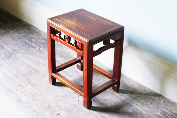 19th Century Chinese Red Lacquer Table