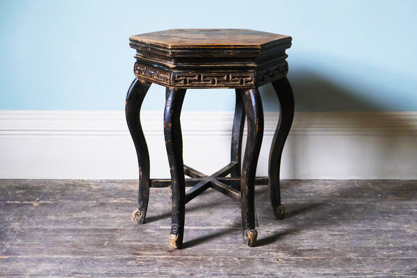 Octagonal Asian Side Table